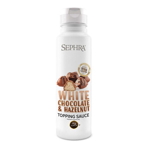 Sephra White Chocolate & Hazelnut Bueno Topping Sauce 1kg - OFFER